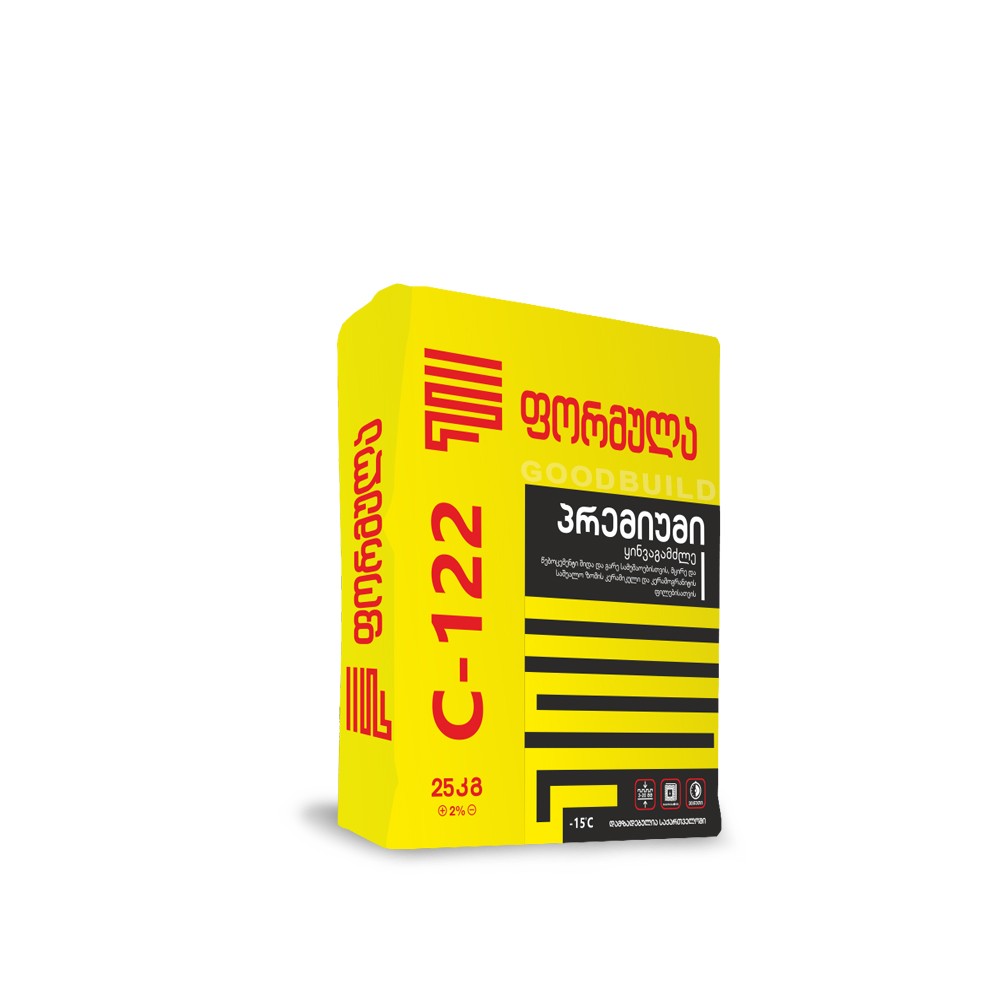 ფორმულა C-122 25კგ — წებოცემენტი